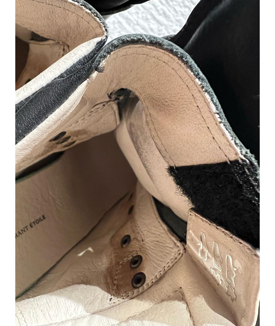 ISABEL MARANT Коричневые кожаные кроссовки, фото 8