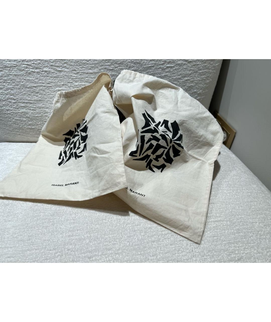 ISABEL MARANT Коричневые кожаные кроссовки, фото 6