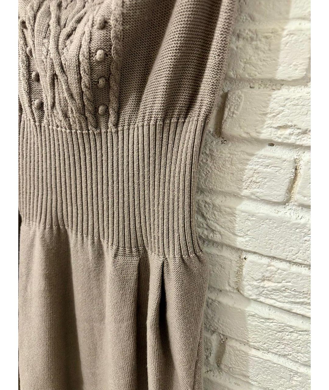 VALENTINO Фиолетовое шерстяное повседневное платье, фото 5