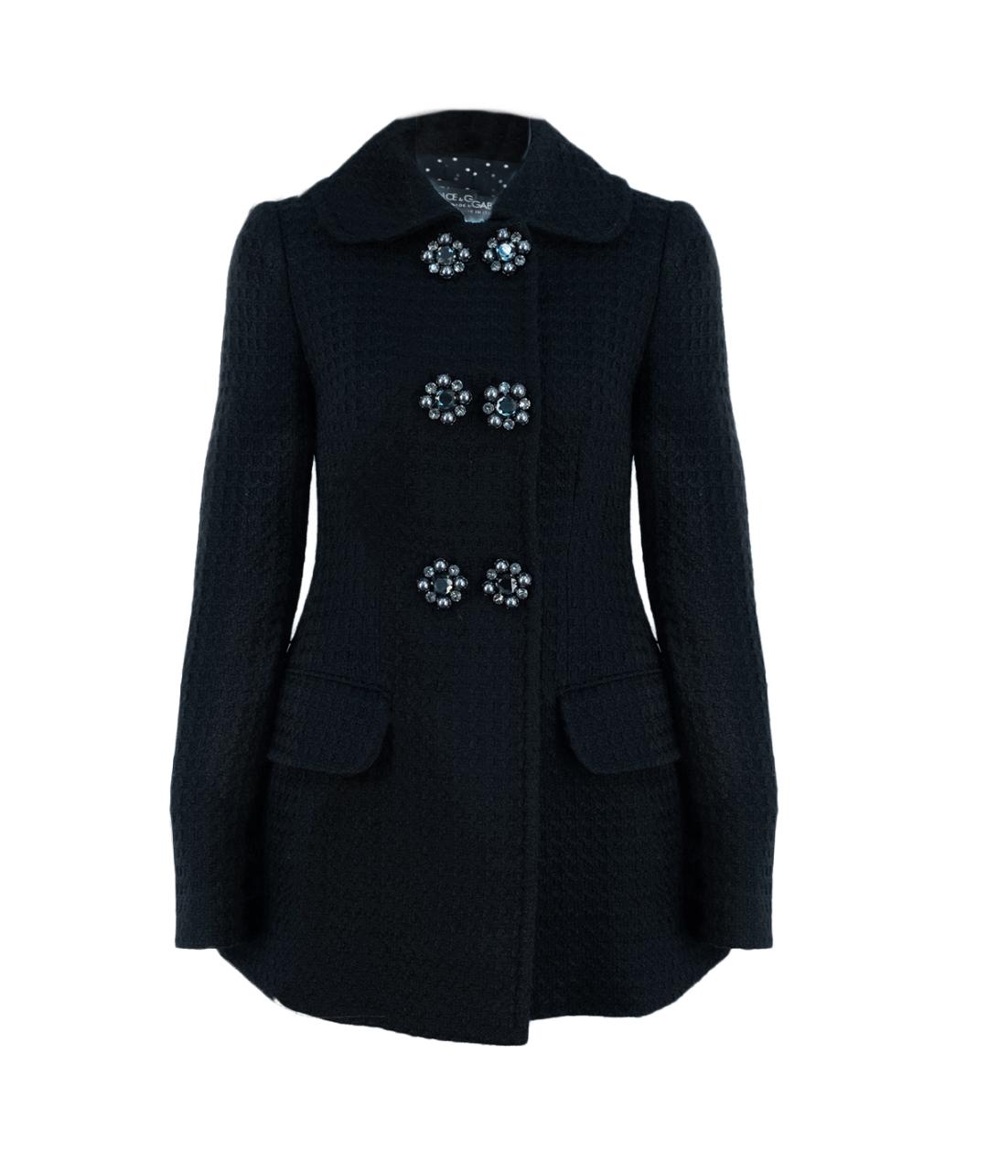 DOLCE&GABBANA Черное пальто, фото 1