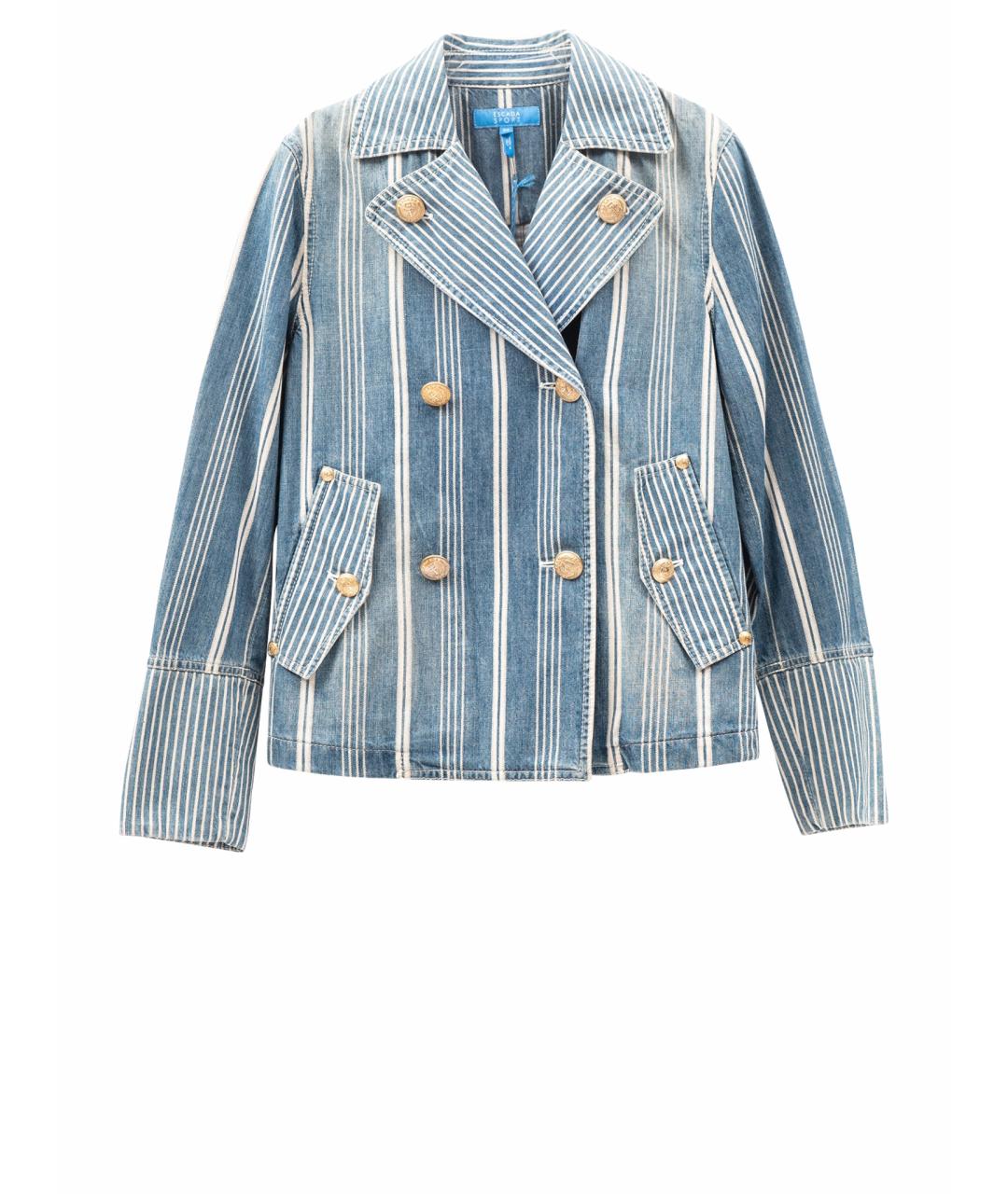 ESCADA Голубой деним жакет/пиджак, фото 1