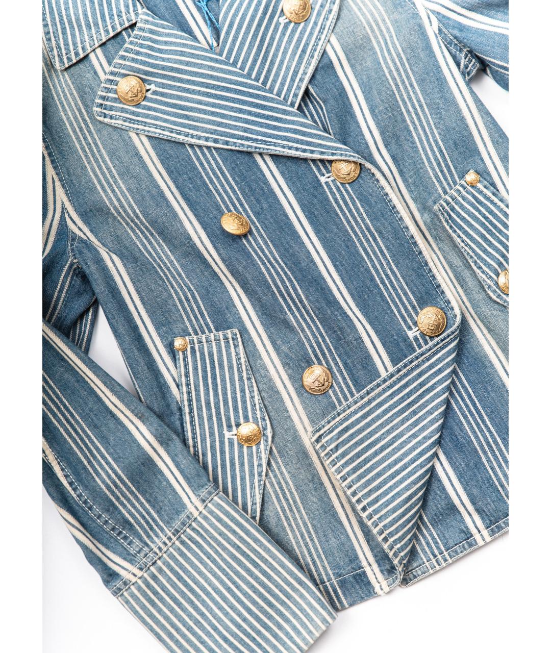 ESCADA Голубой деним жакет/пиджак, фото 4