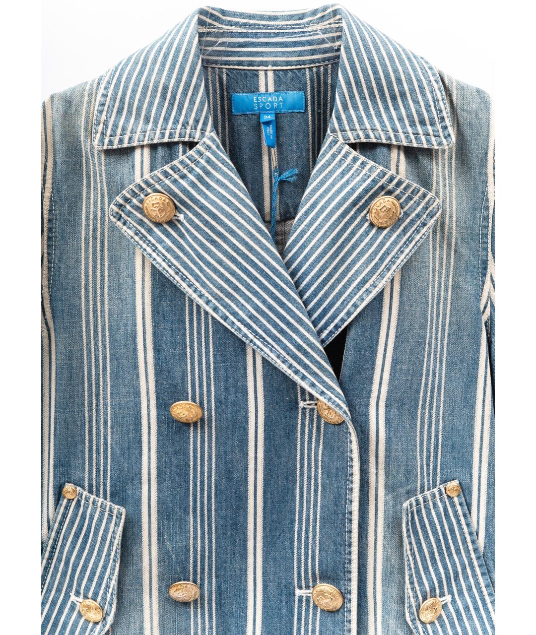 ESCADA Голубой деним жакет/пиджак, фото 3