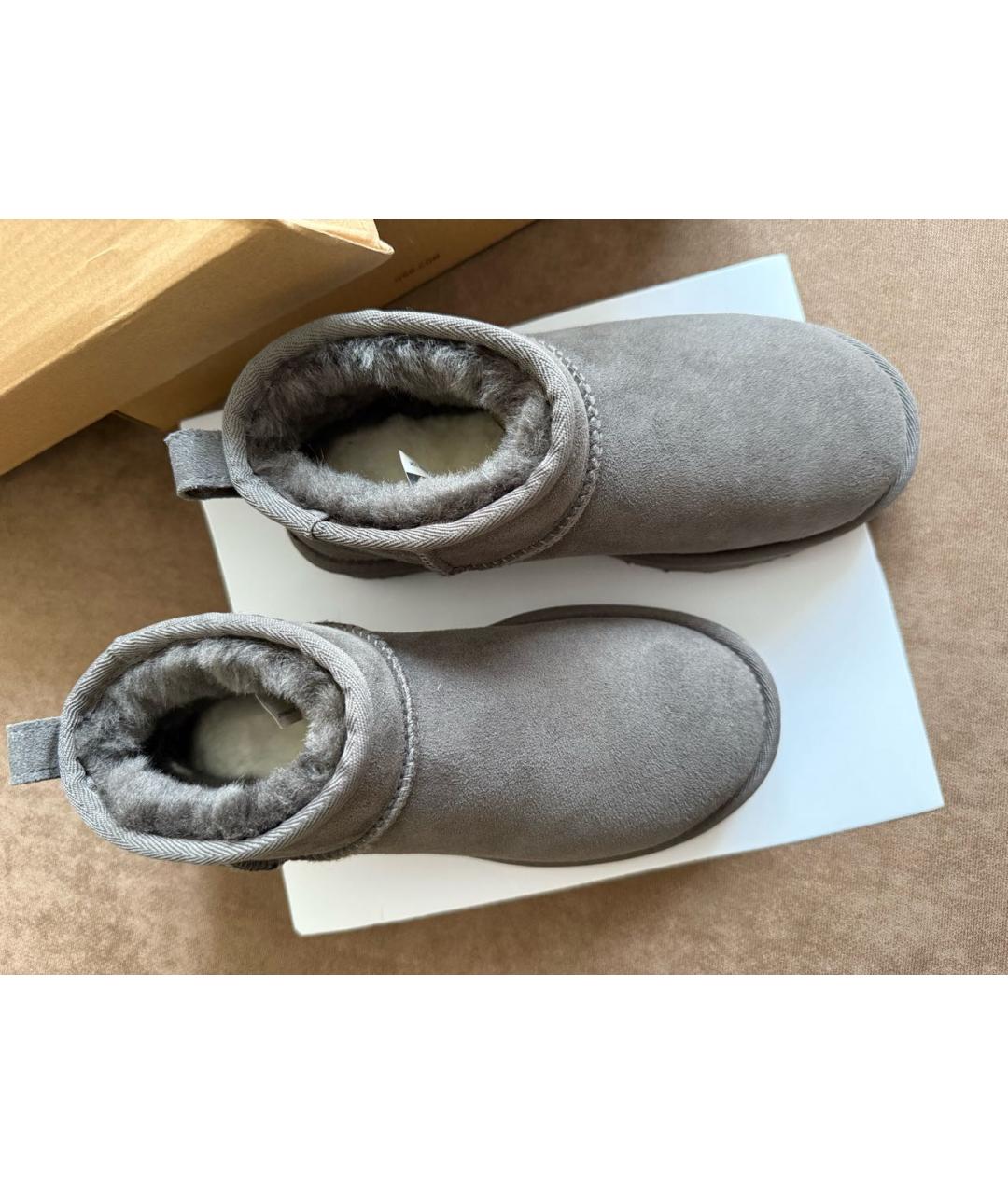 UGG AUSTRALIA Серые замшевые ботинки, фото 2