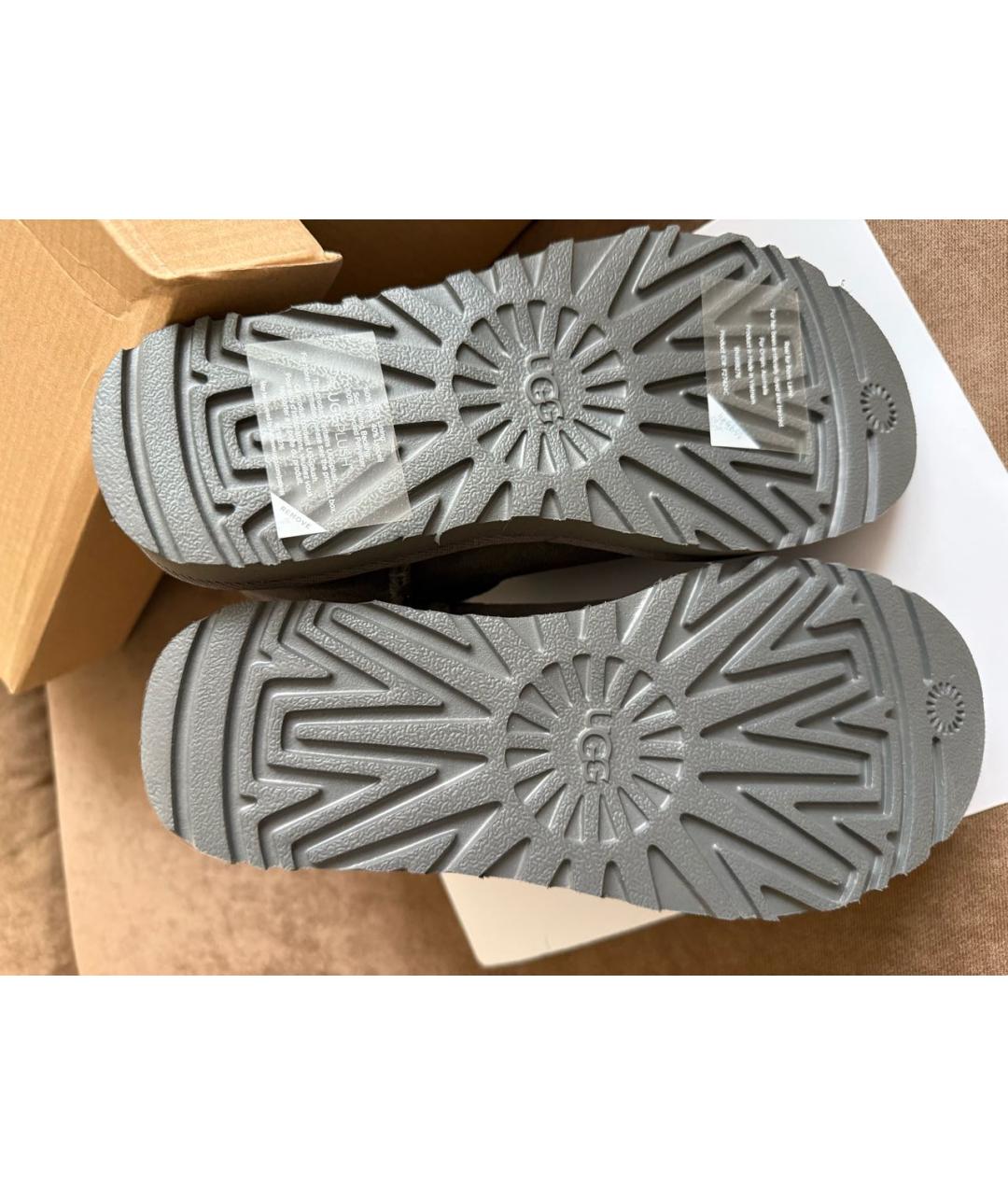 UGG AUSTRALIA Серые замшевые ботинки, фото 6