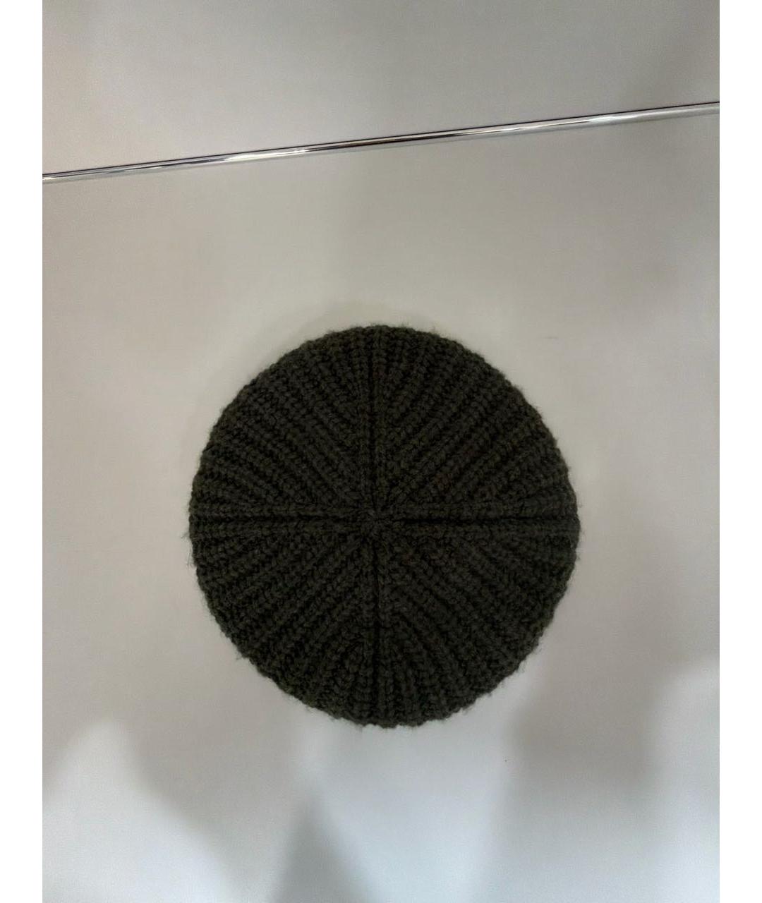LORO PIANA Хаки кашемировая шапка, фото 6