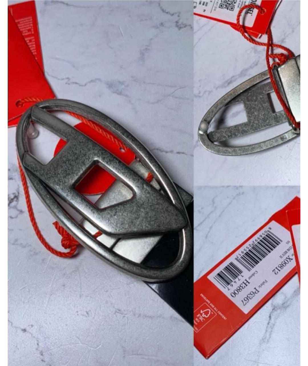 DIESEL Черный кожаный ремень, фото 7