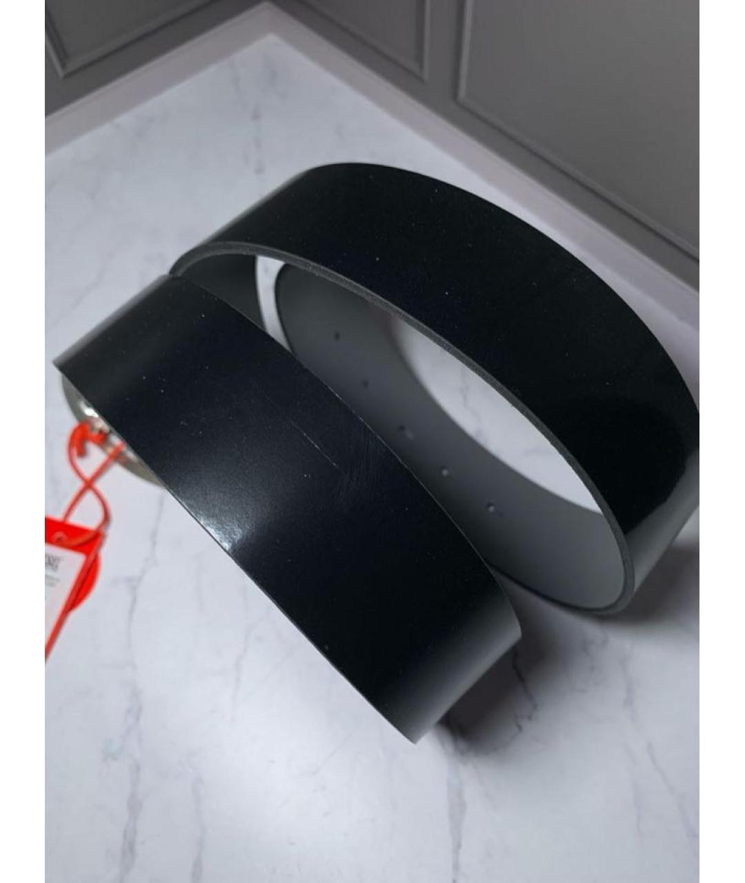 DIESEL Черный кожаный ремень, фото 6