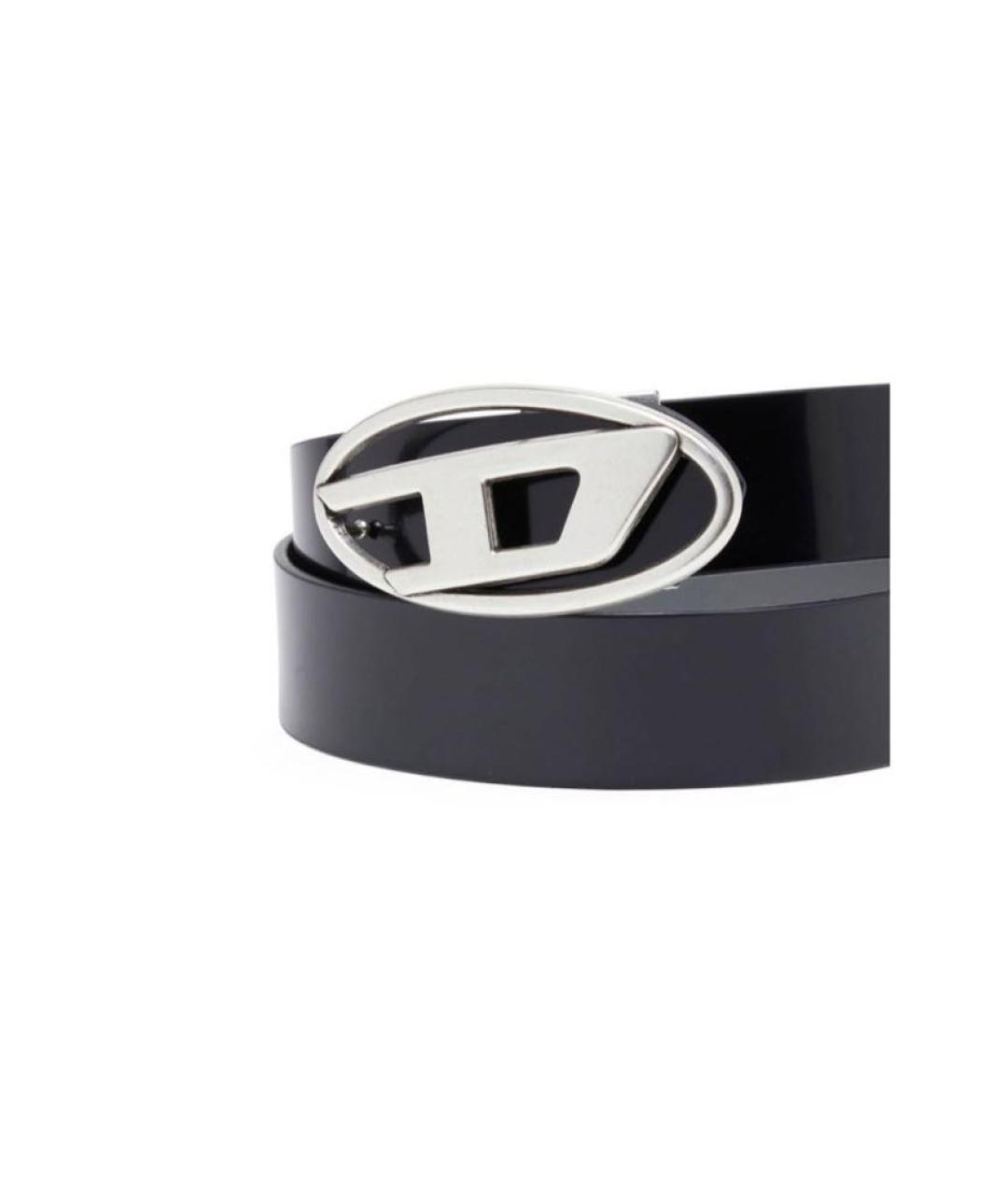 DIESEL Черный кожаный ремень, фото 2