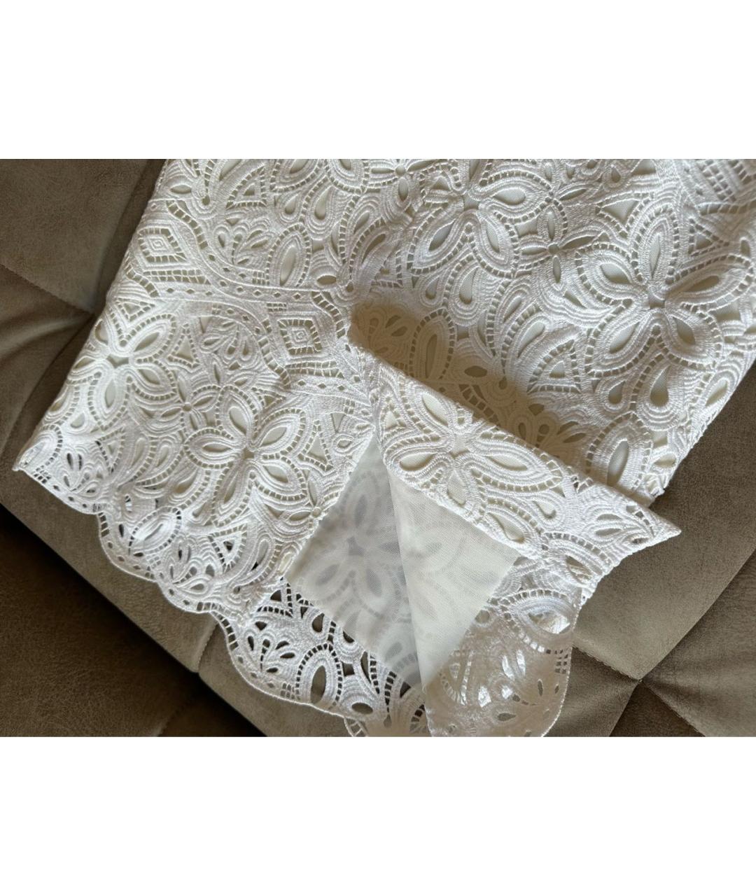 ERMANNO SCERVINO Белое хлопковое вечернее платье, фото 6