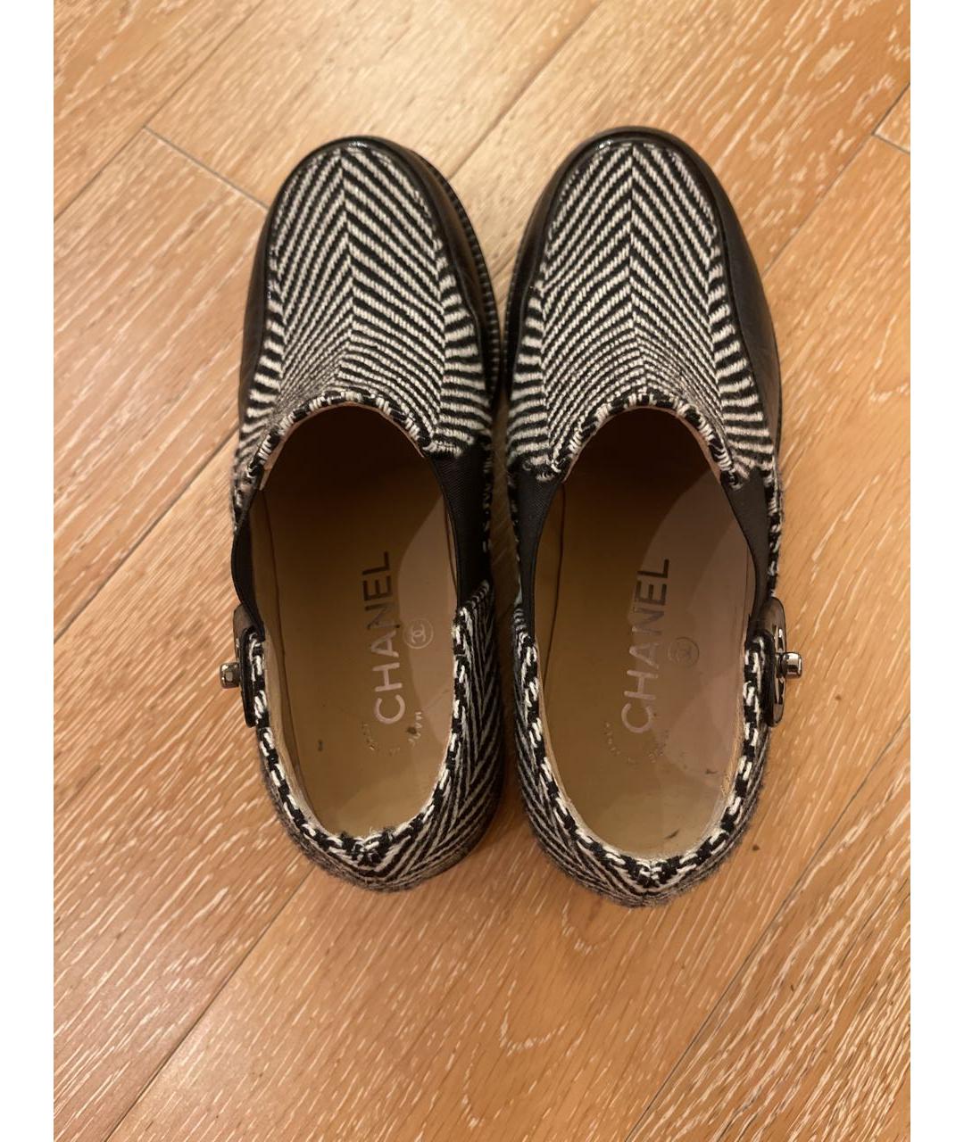 CHANEL Серые текстильные ботинки, фото 3