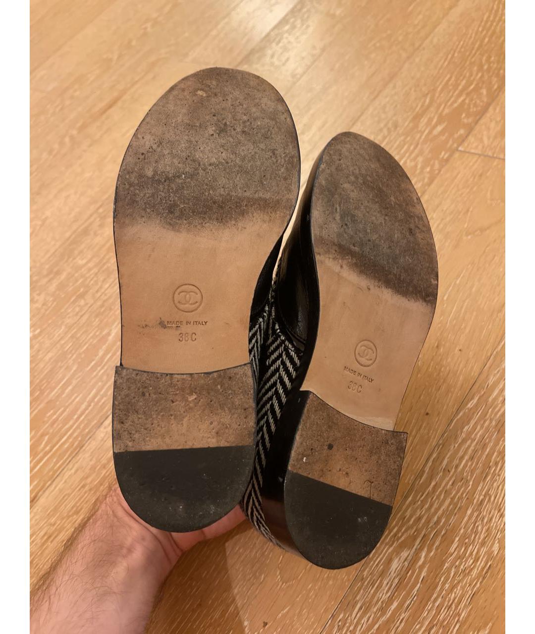 CHANEL Серые текстильные ботинки, фото 6