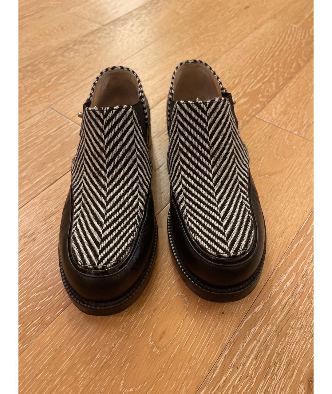 CHANEL Серые текстильные ботинки, фото 2