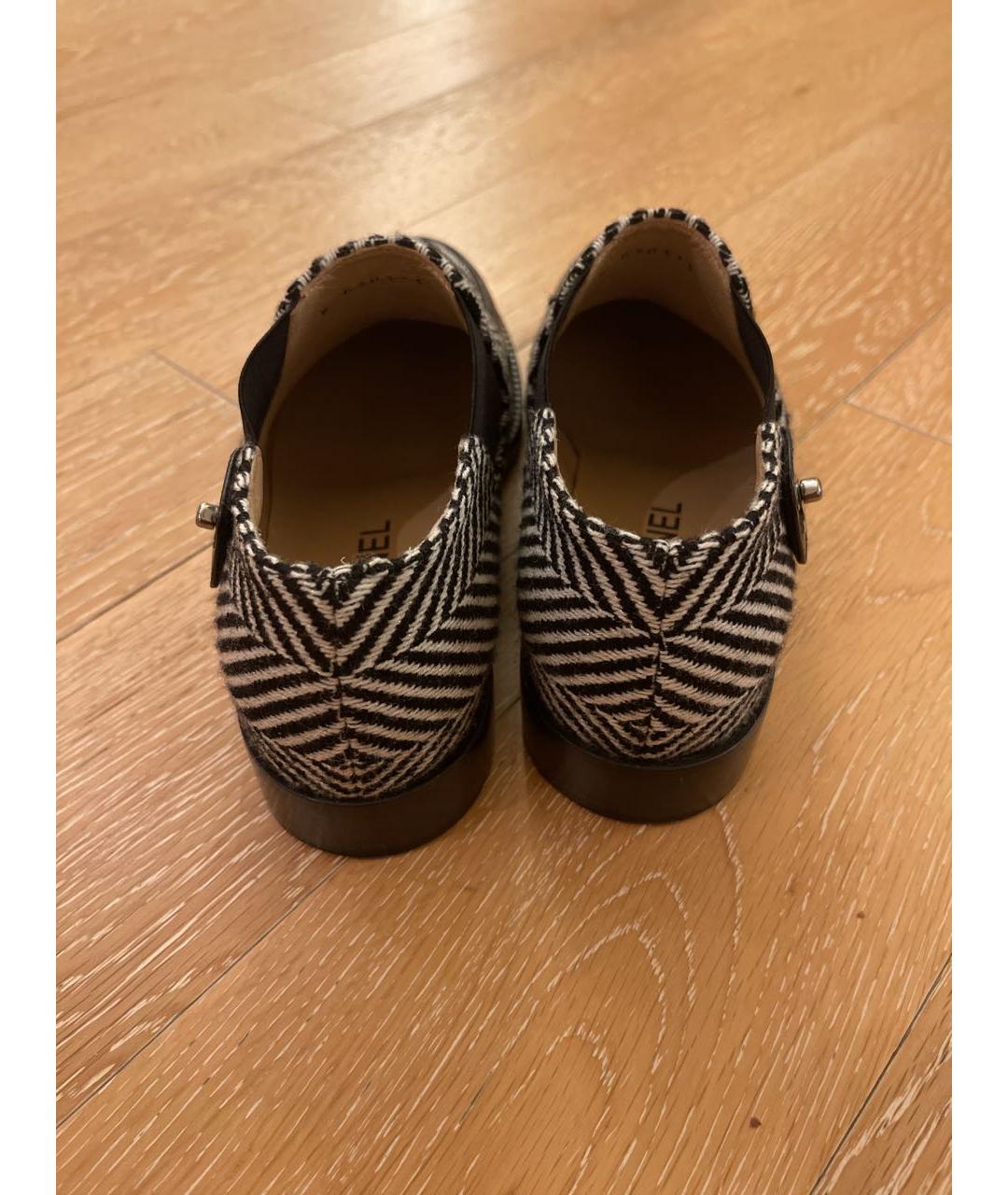 CHANEL Серые текстильные ботинки, фото 4