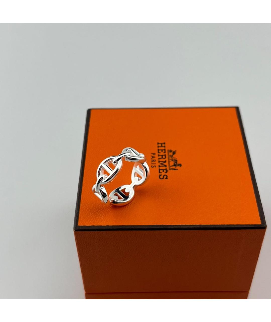 HERMES Серебряное серебряное кольцо, фото 2