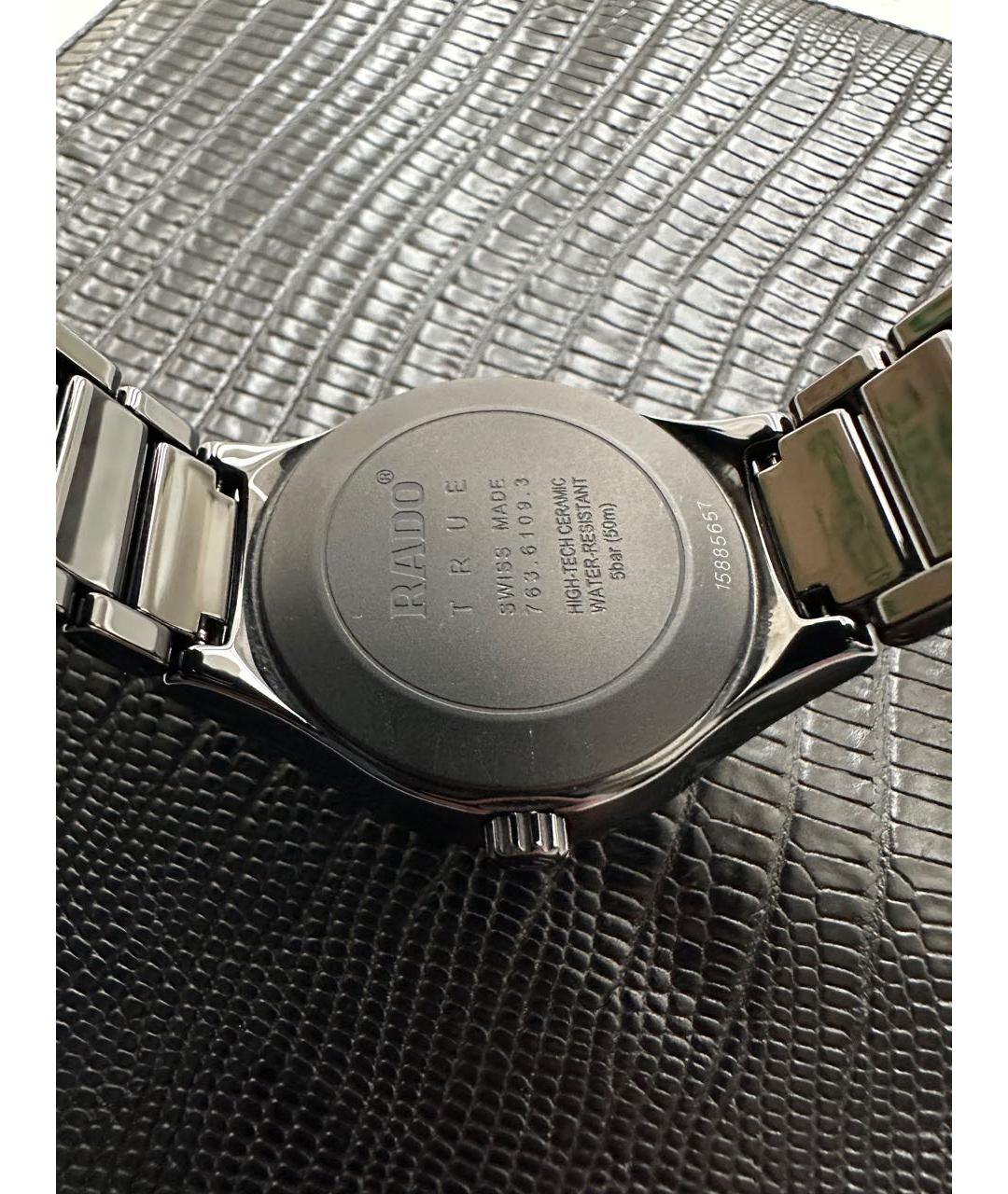 RADO Черные керамические часы, фото 2