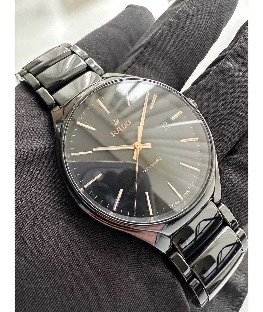 RADO Черные керамические часы, фото 5