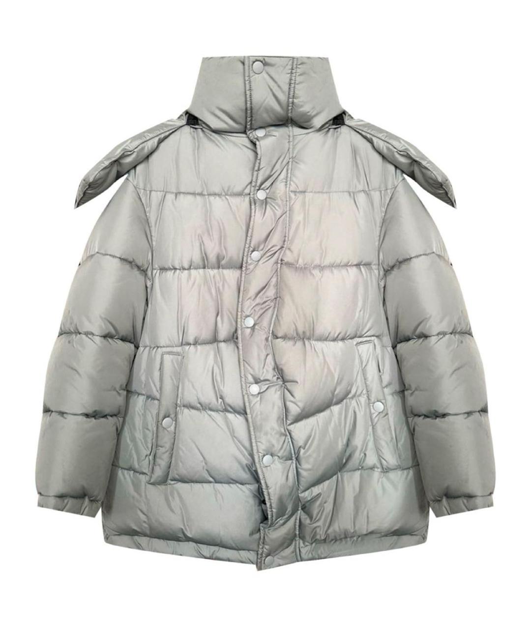 BALENCIAGA Серый полиамидовый пуховик, фото 1