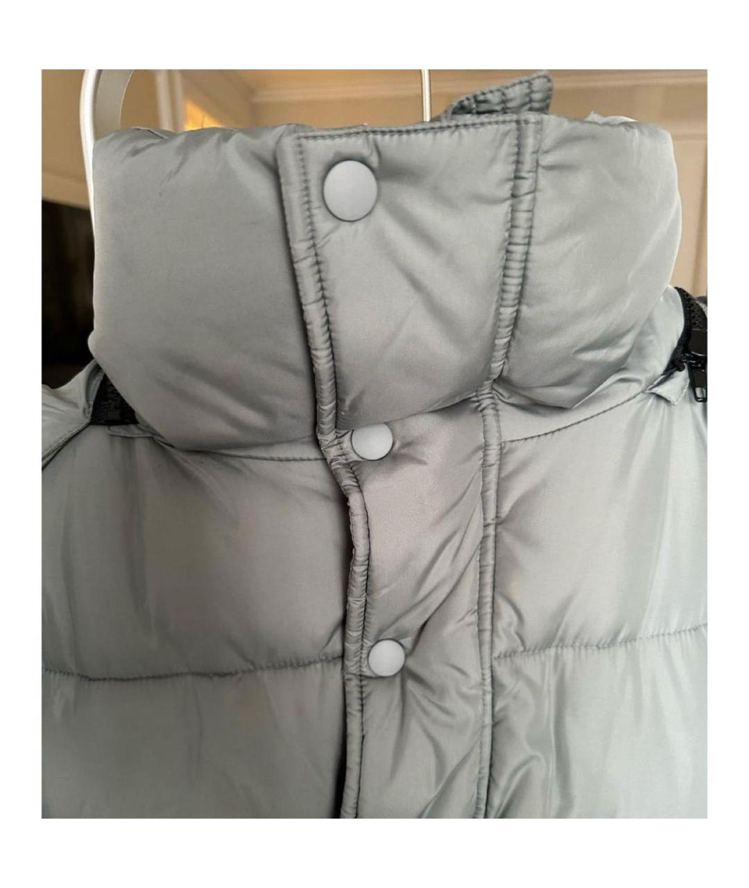 BALENCIAGA Серый полиамидовый пуховик, фото 6