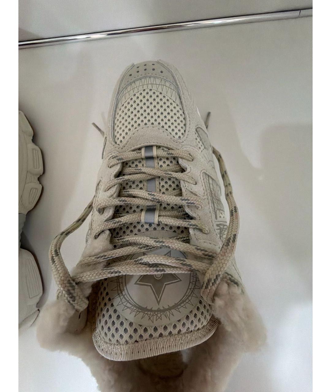 CHRISTIAN DIOR Серые кожаные кроссовки, фото 6