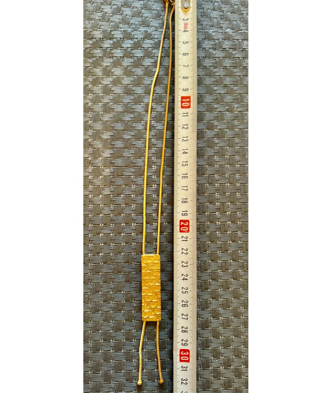 CHRISTIAN DIOR Золотая латунная подвеска, фото 6