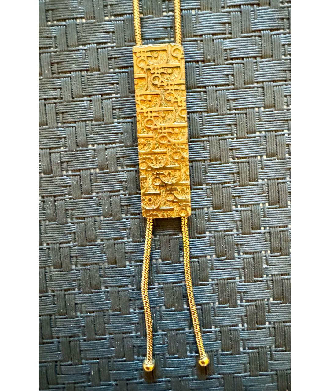 CHRISTIAN DIOR Золотая латунная подвеска, фото 2