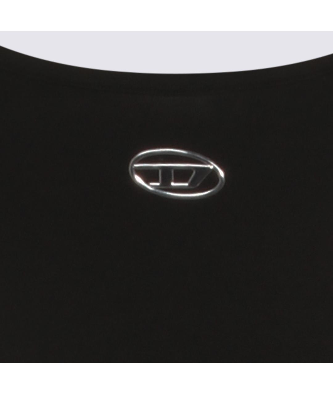 DIESEL Черное хлопковое повседневное платье, фото 3