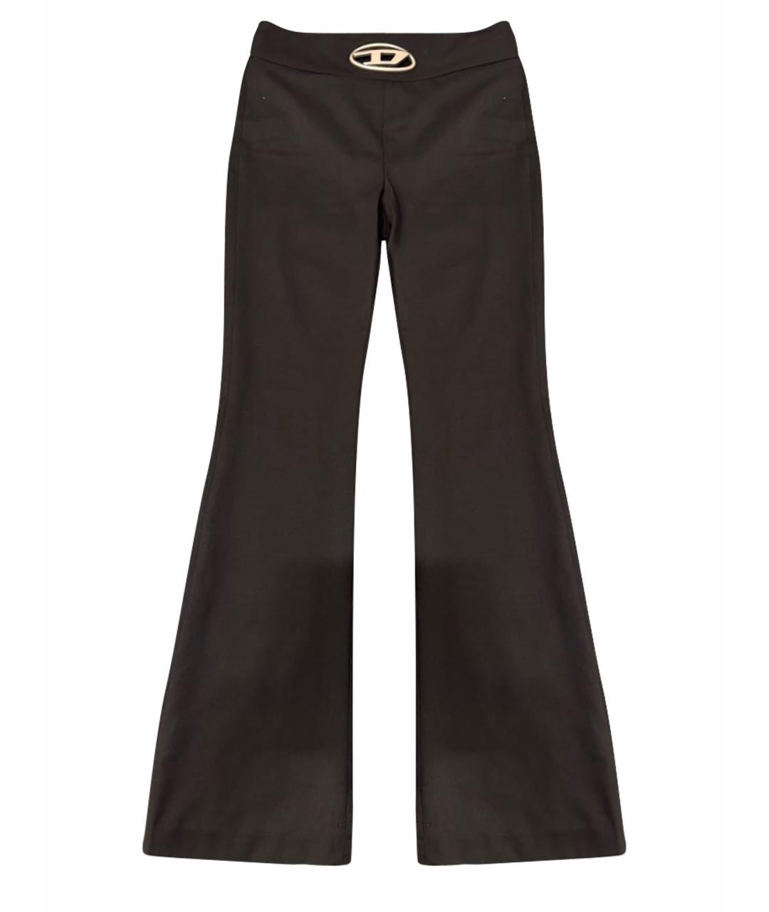 DIESEL Черные шерстяные брюки узкие, фото 1