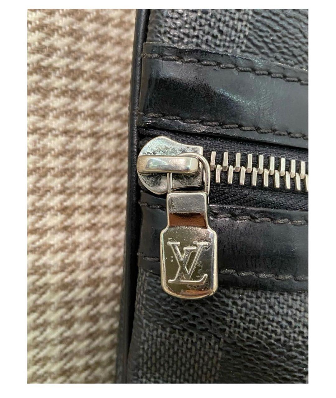 LOUIS VUITTON Антрацитовая сумка на плечо, фото 5