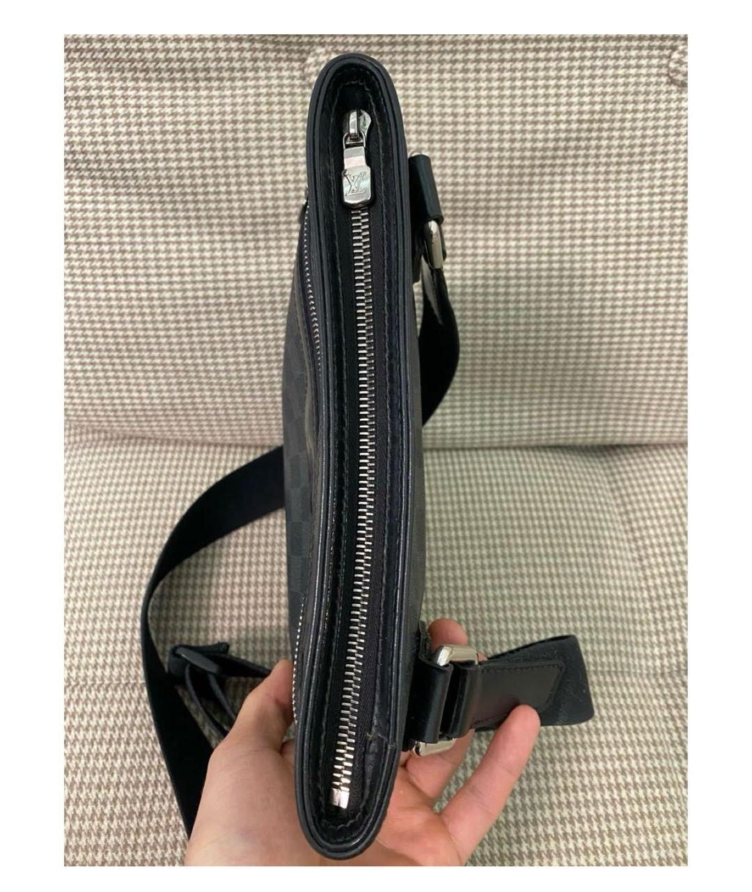 LOUIS VUITTON Антрацитовая сумка на плечо, фото 6