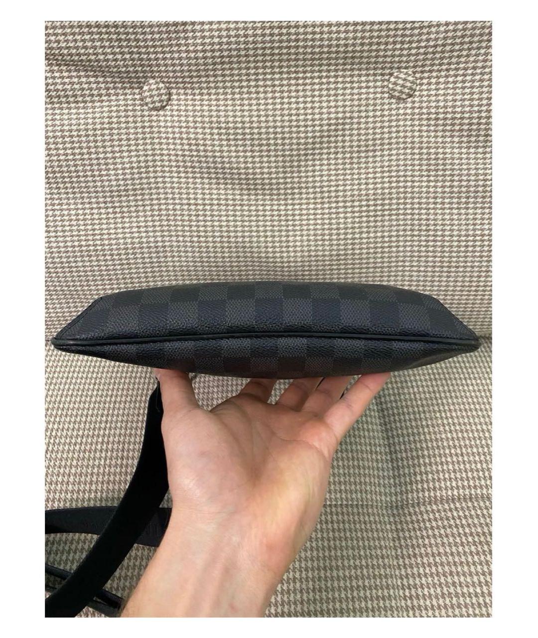 LOUIS VUITTON Антрацитовая сумка на плечо, фото 7