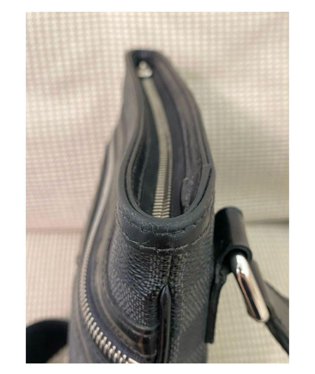 LOUIS VUITTON Антрацитовая сумка на плечо, фото 4