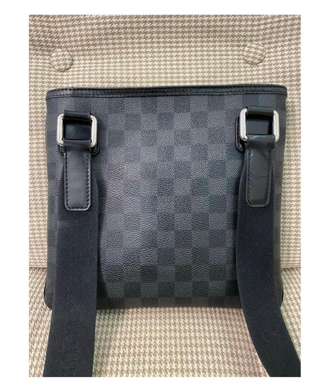 LOUIS VUITTON Антрацитовая сумка на плечо, фото 2