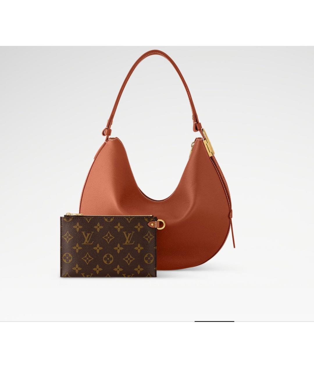 LOUIS VUITTON Оранжевая кожаная сумка через плечо, фото 2