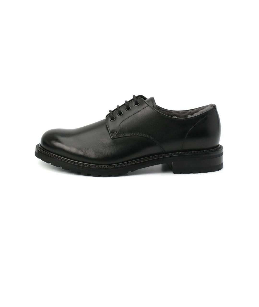 PRADA Черные кожаные низкие ботинки, фото 7