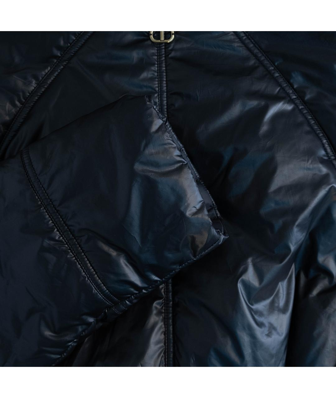 TWIN-SET Черный полиэстеровый тренч/плащ, фото 5