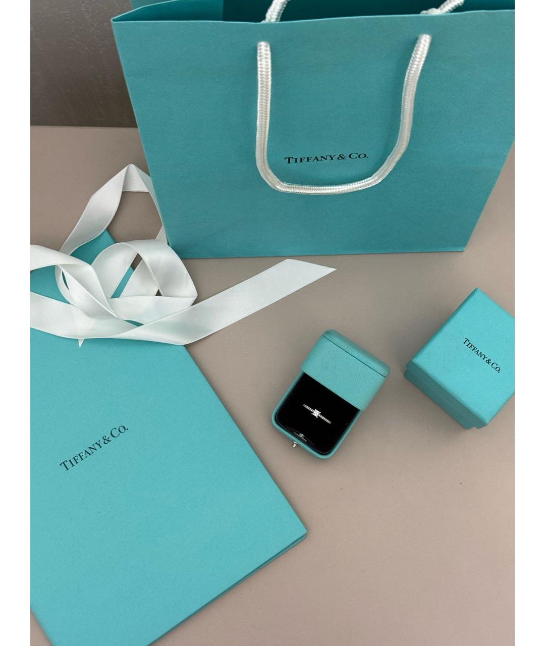 TIFFANY&CO Серебряное платиновое кольцо, фото 3