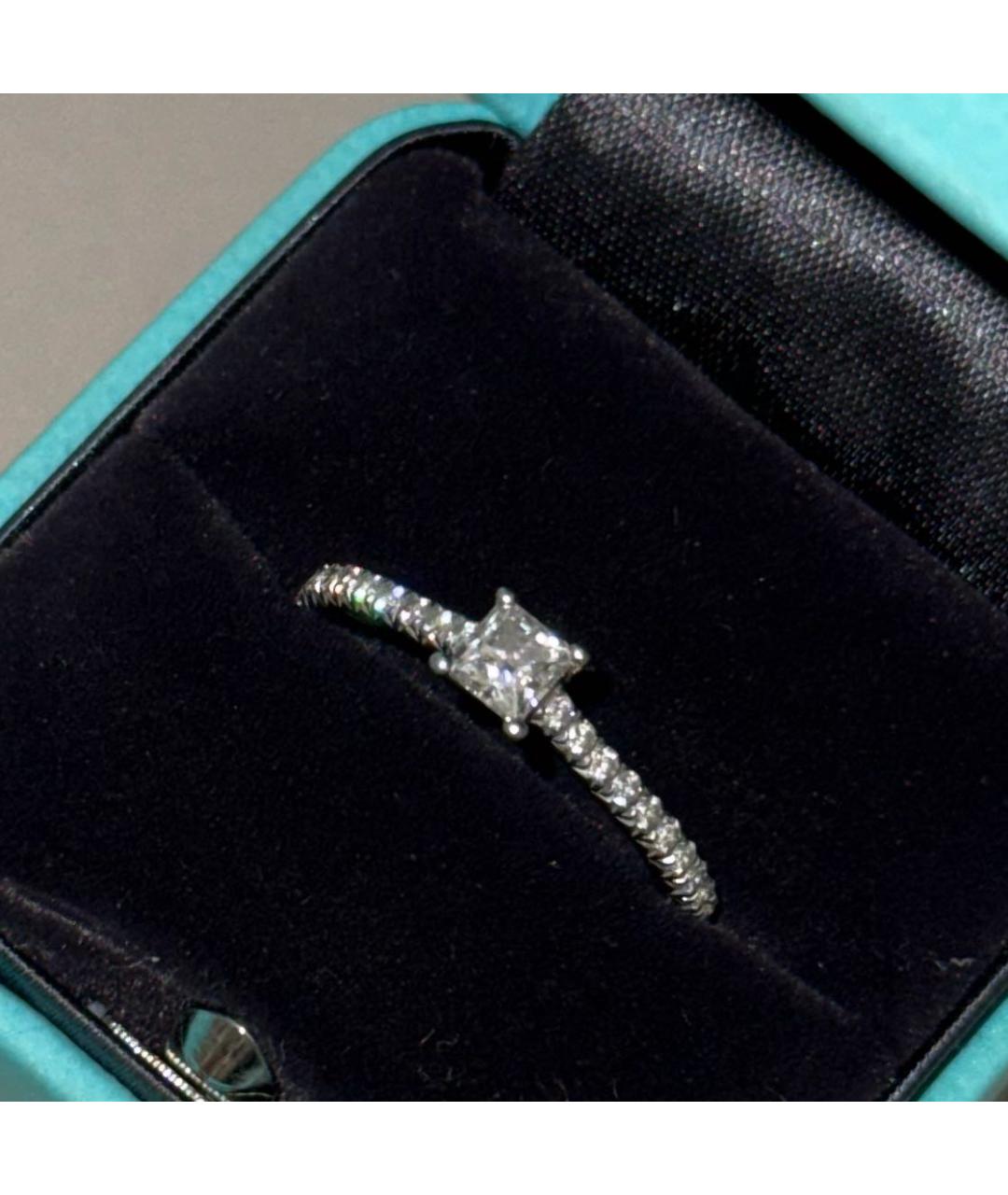 TIFFANY&CO Серебряное платиновое кольцо, фото 5