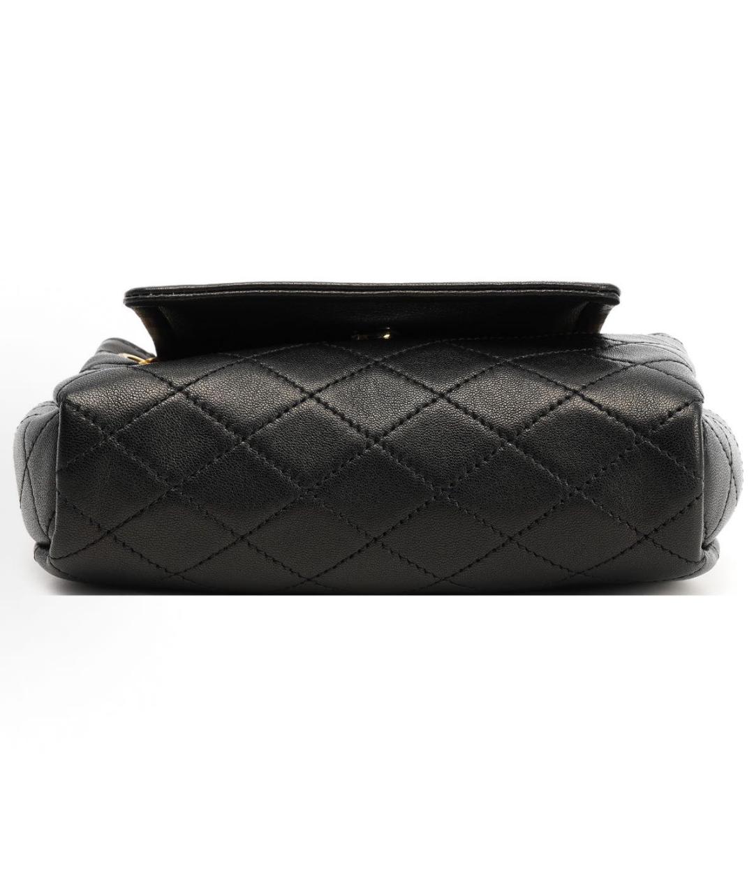 SAINT LAURENT Черная кожаная сумка через плечо, фото 4