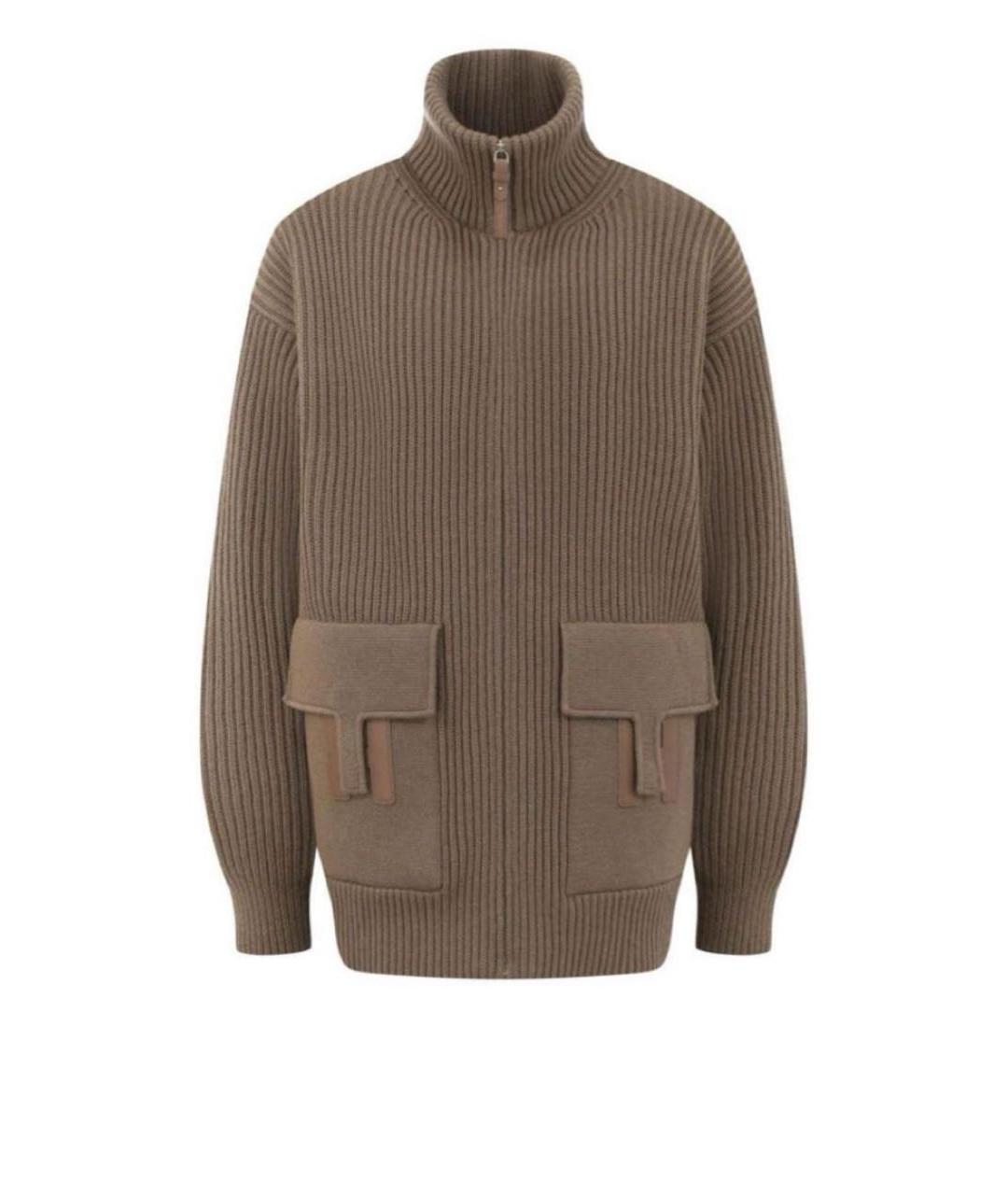 HERMES Серый кардиган, фото 1