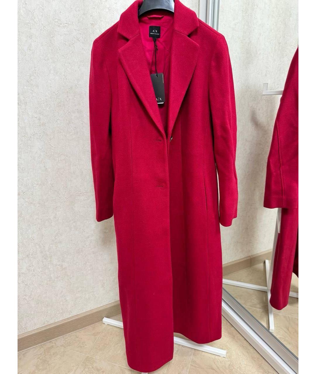ARMANI EXCHANGE Красное кашемировое пальто, фото 5