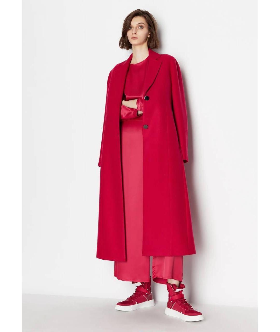 ARMANI EXCHANGE Красное кашемировое пальто, фото 3