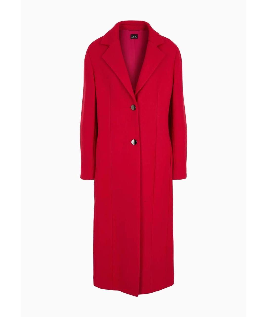 ARMANI EXCHANGE Красное кашемировое пальто, фото 9
