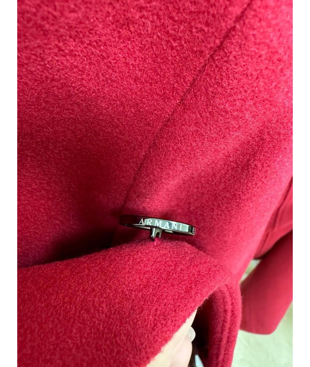ARMANI EXCHANGE Красное кашемировое пальто, фото 6