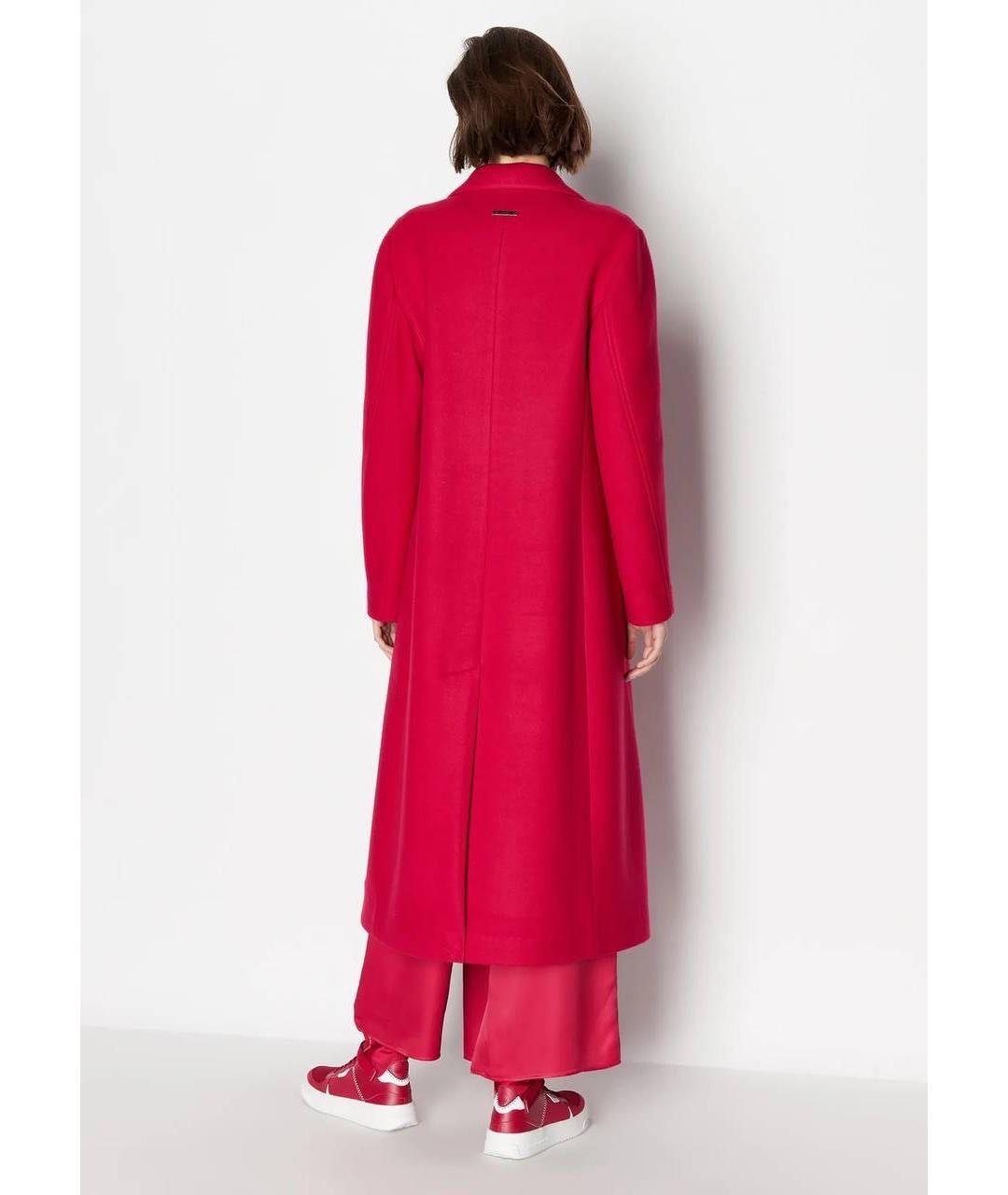 ARMANI EXCHANGE Красное кашемировое пальто, фото 4