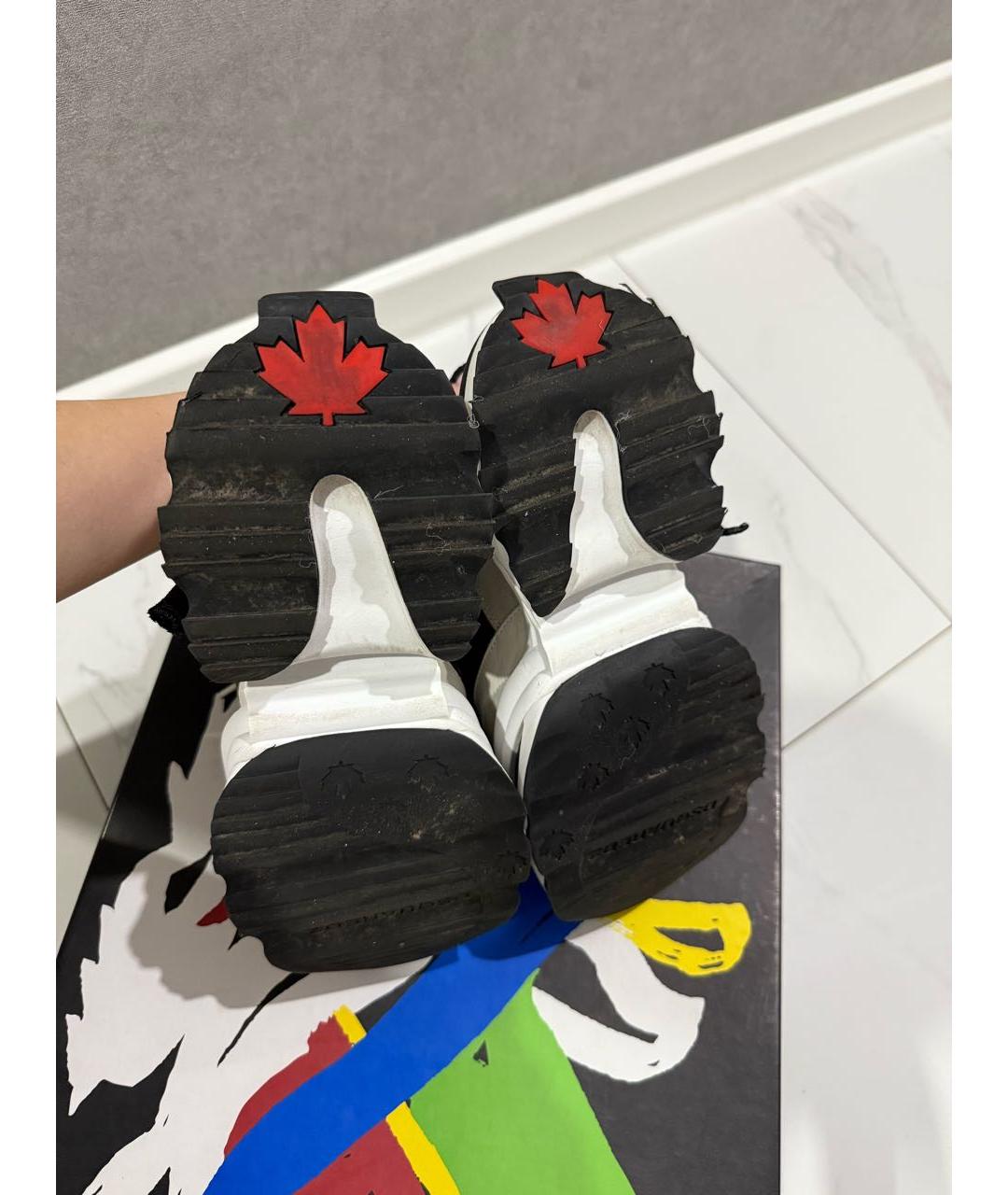 DSQUARED2 Мульти текстильные кроссовки, фото 3