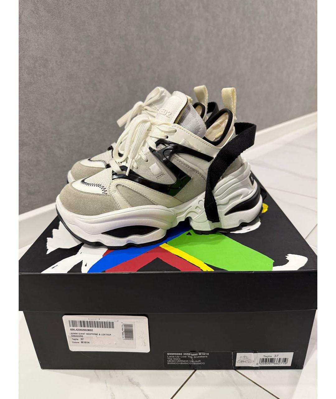 DSQUARED2 Мульти текстильные кроссовки, фото 5