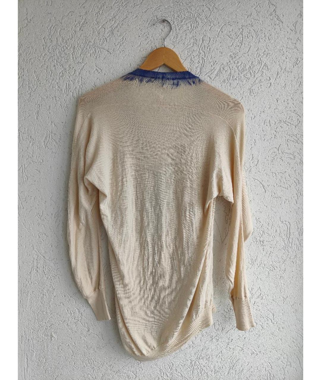 ALEXANDER MCQUEEN Бежевый кашемировый кардиган, фото 3