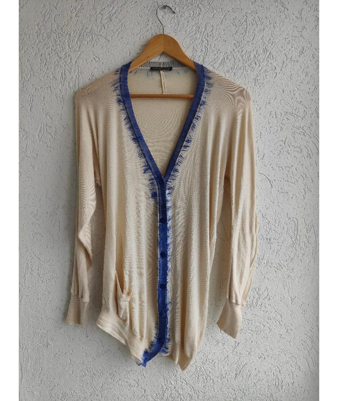 ALEXANDER MCQUEEN Бежевый кашемировый кардиган, фото 10