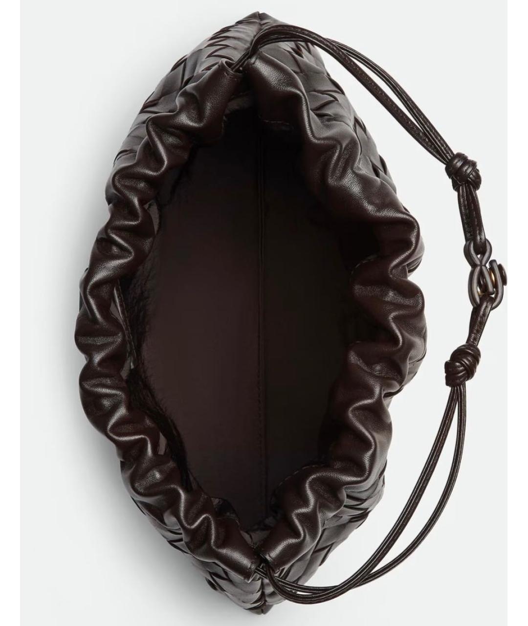 BOTTEGA VENETA Коричневая кожаная сумка через плечо, фото 3